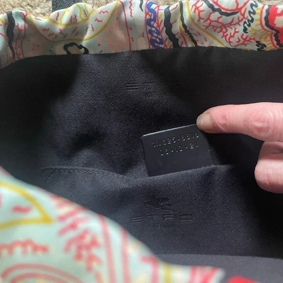 Etro Satin Paisley Handbag - Picture 7 of 12